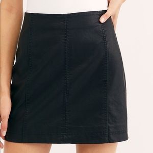 Modern Femme Vegan Leather Mini Skirt